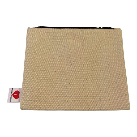 Breakups To Makeup “Contents: My Life” Canvas Makeup Bag Zip Pouch - Picture 2 of 3